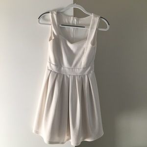 White mini dress